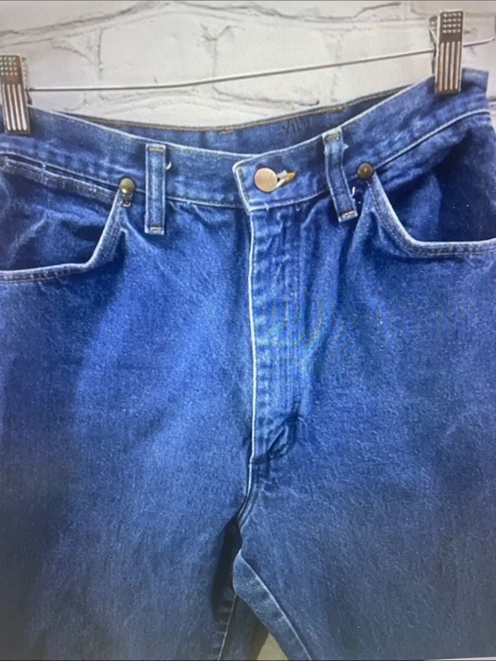 Men's Slim Straight Jeans in Dark Blue Denim - Picture 2 of 6